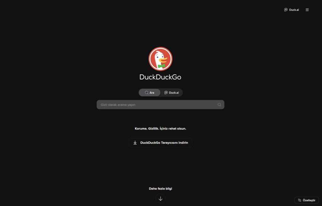 Duckduckgo: Müthiş Bir Arama Motoru